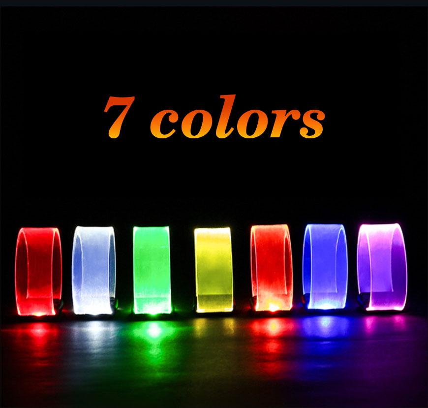 6-60 gab. LED rokassprādzes ballītei, spīdošas