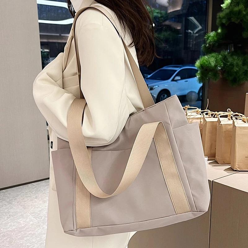 Women's Casual Tote Bag, Zipper Closure, Multiple Pockets, Daily Commuting Bag, Women's Shoulder Bag, Travel Handbag