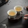 Sushi Ceramic Celadon Crackle Glaze Kung Fu Tea Cups - Set of 2