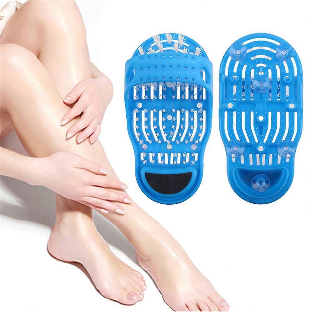 New Shower Feet Foot Scrubber Massager Cleaner Spa Exfoliating Washer Wash Slipper