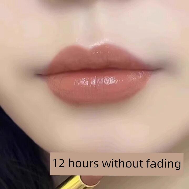 [Official Genuine Product] Big Brand Lipstick for a Natural Look, Brightens Skin, Moisturizing, Waterproof, Non-Stick Cup, Long-Lasting, Non-Fading,