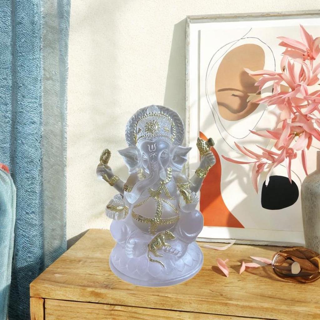 Lord Ganesh Figurine Elephant God Buddha Home Decor Desktop Ganesha Statue