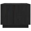 Vidaxl Stolik Kawowy, Czarny, 80X50X40 Cm, Lite Drewno Sosnowe