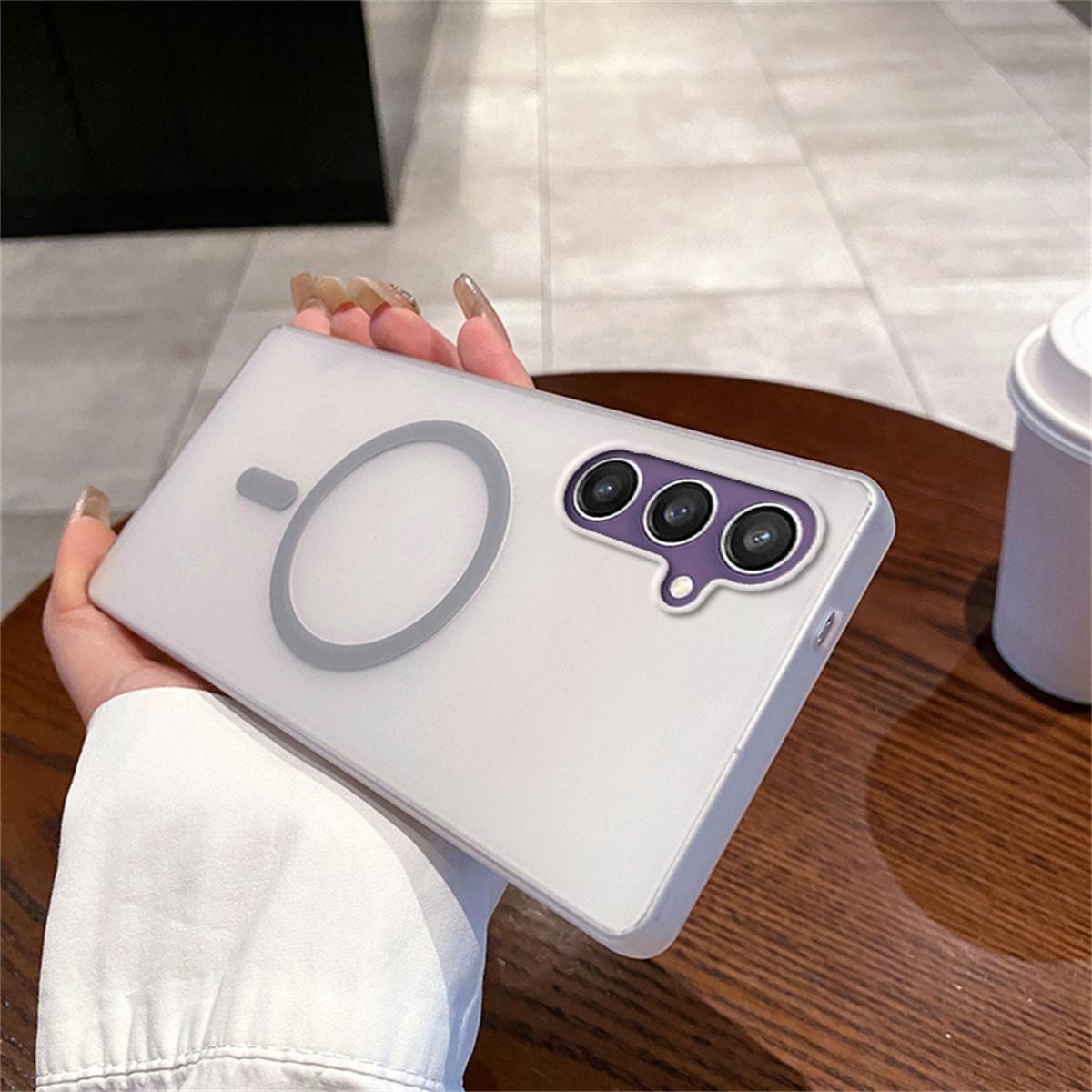 

For Magsafe Magnetic Matte Clear Case For Samsung S26 S25 Edge S24 S23 S22 S21 FE Plus Ultra A17 A07 A56 A36 A26 A16 A06 A55 35 For Samsung Galaxy S20