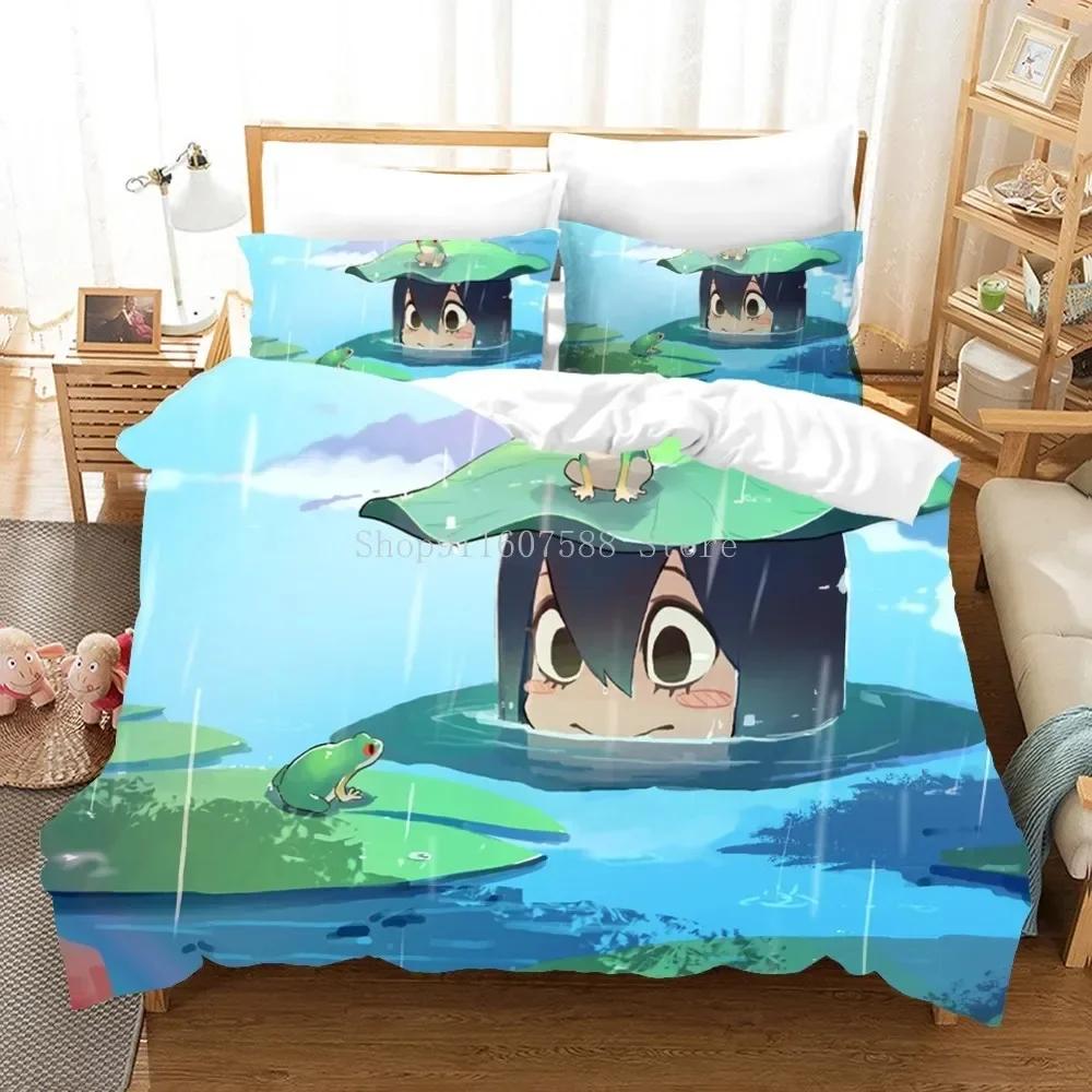 Japan Anime My Hero Academia Bequeme Bettdecke Bettbezug Kissenbezug Bettwäscheset Kinder Schlafzimmer Dekoration Heimtextil