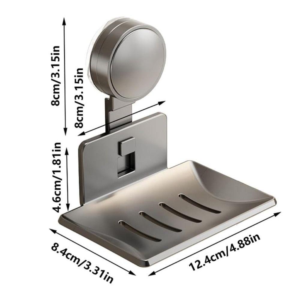Săpunieră de Perete cu Ventuză Cutie Săpun de Înaltă Calitate Suport Săpun de Duș Accesorii Baie