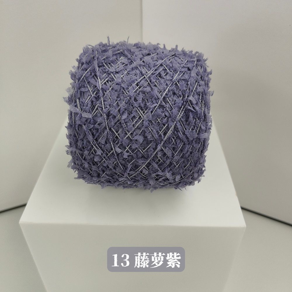 

50g Gradual Change Butterfly Paper Yarn, Hand Crochet DIY Hairpin Scarf Hat Sweater Bag Hand Mixed Material Thread