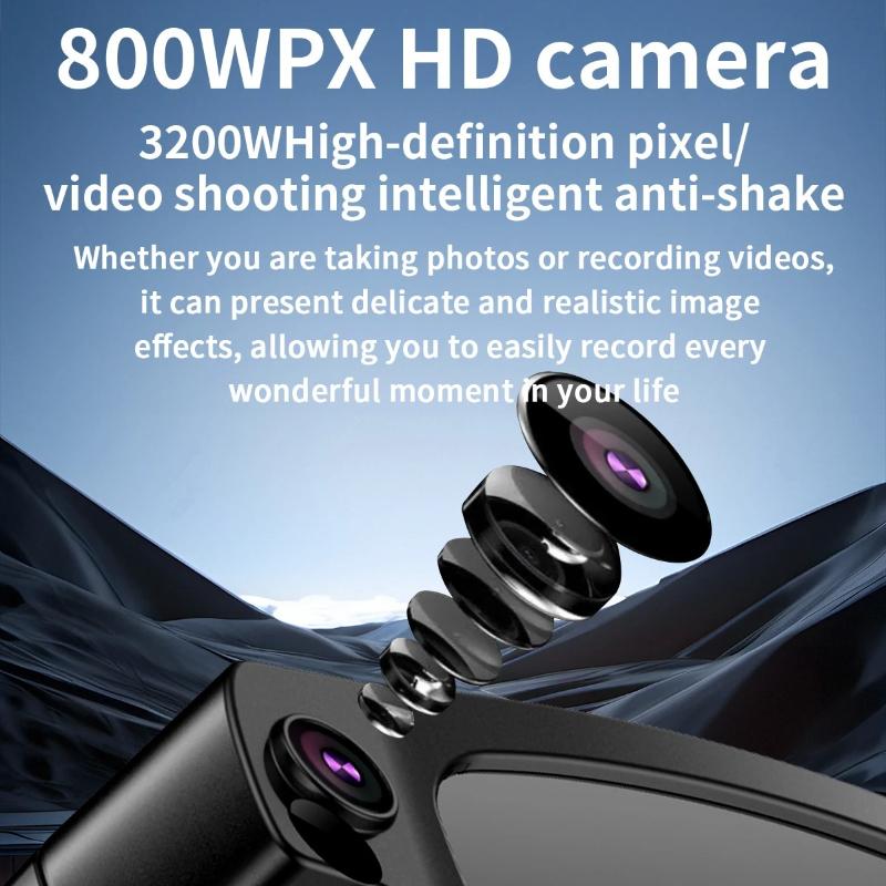 2026 Güneş Gözlüğü Akıllı Gözlük 8 Milyon Piksel Video Kaydı Yapay Zeka Fotoğraf Tanıma Cevap Çeviri 270mAh Bluetooth Gözlük Müzik Çalma 4GB