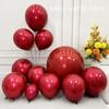 10/20 Stück Doppellagige Ballons Großhandel Neuer Roter Latexballon Geburtstagsfeier Dekoration Hochzeit Weihnachten Raumdeko Ballon