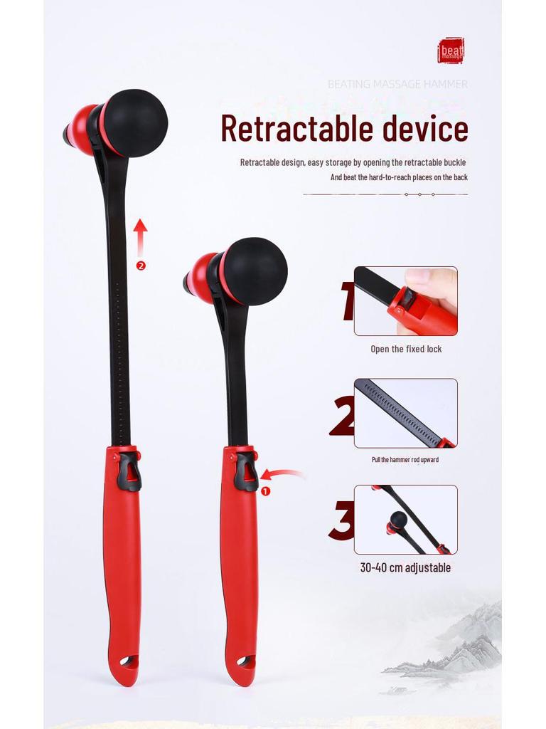 Fulu Gourd Massage Hammer: Meridian Patting Massager and Silicone Health Gift