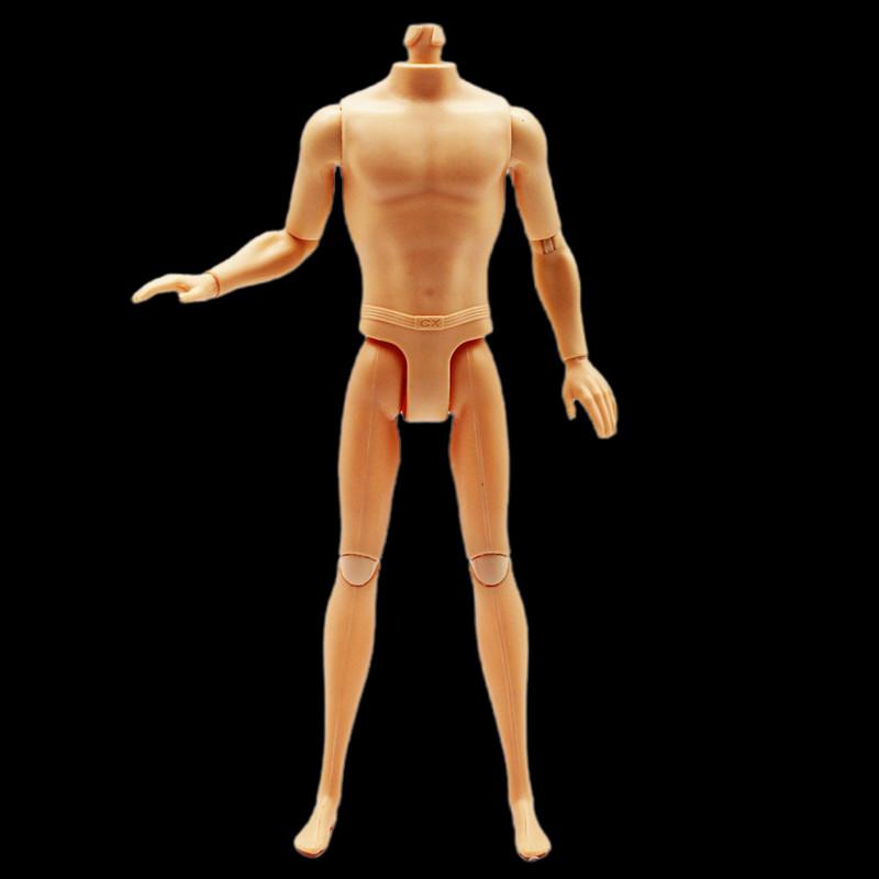 28cm Toys Joints Movable Nude Naked Male Female  Doll Body For 1/6 PP/FR/BABI Super Model Doll House DIY Body Doll Accessories