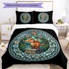 Dinosaur Kingdom Symbols Pattern Bedding,Quilt Set Quilt Cover Pillowcase Home Birthday Gift (1*duvet Cover+2*pillowcase,without Core)