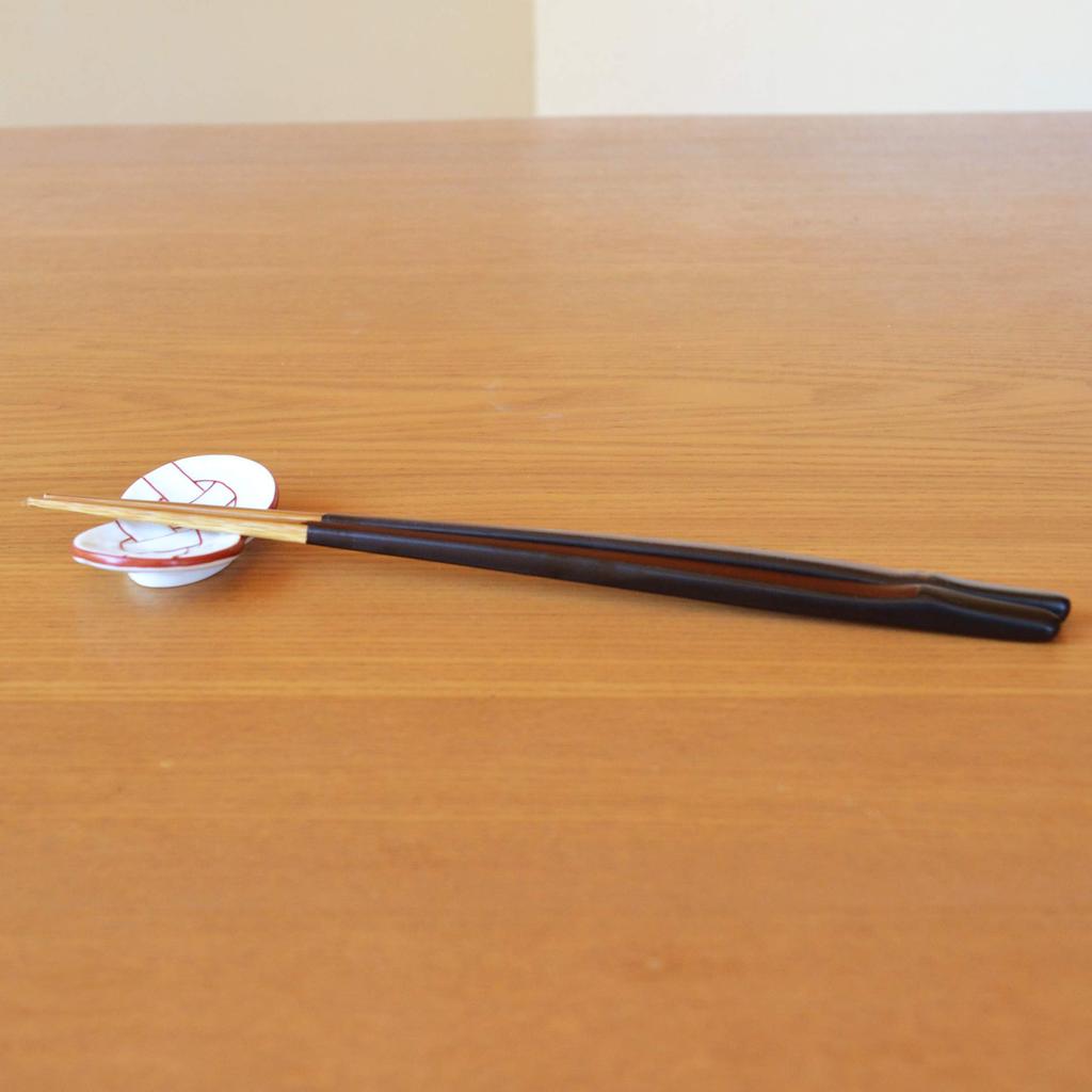 Set of 5 Chopstick Stylish and Arita Celebratory Vermilion Perfect for New Rests, Cute, Ware, Knot, Lines, Red, Year's