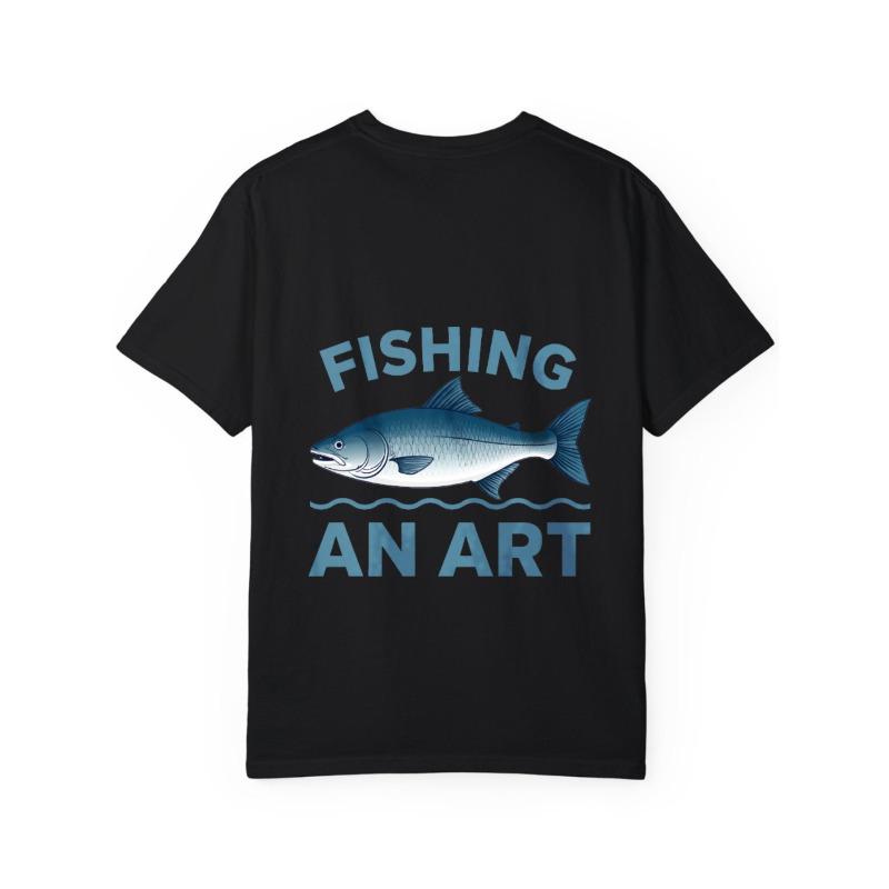 Angel T-Shirt Weiß Fisch und Text Angeln Eine Kunst Design für Outdoor-Aktivitäten und Angelbegeisterte