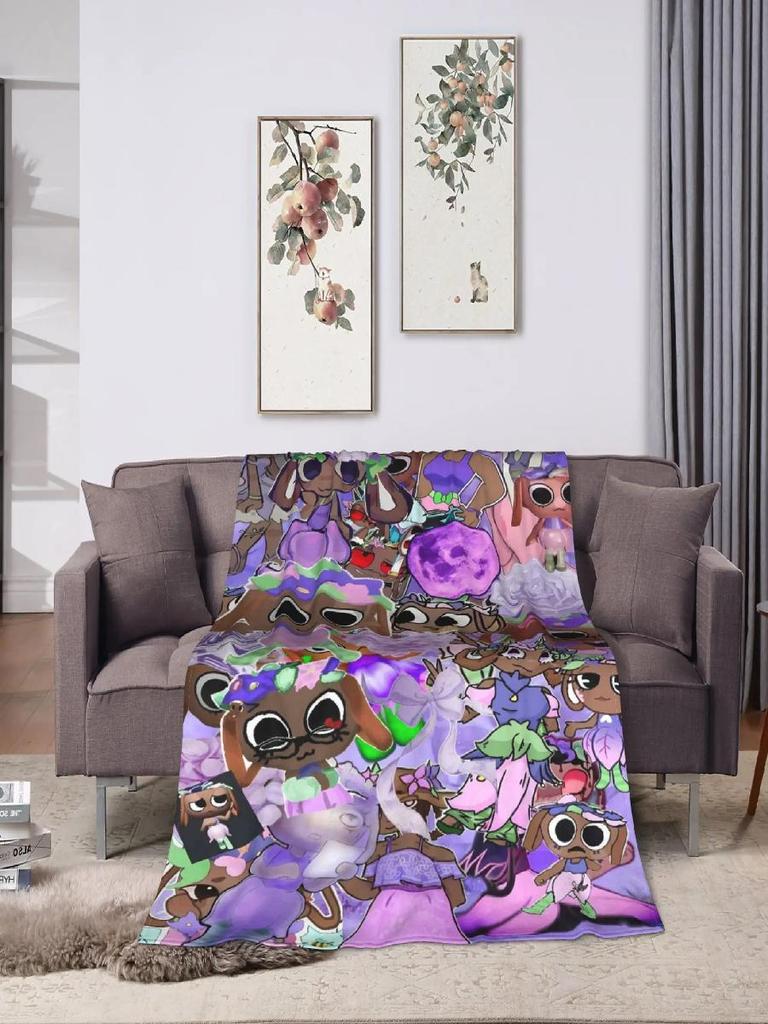 Super miękki koc Bassie Dandys World na kemping Pluszowa pościel Flanelowe narzuta na łóżko Pokrowiec na sofę