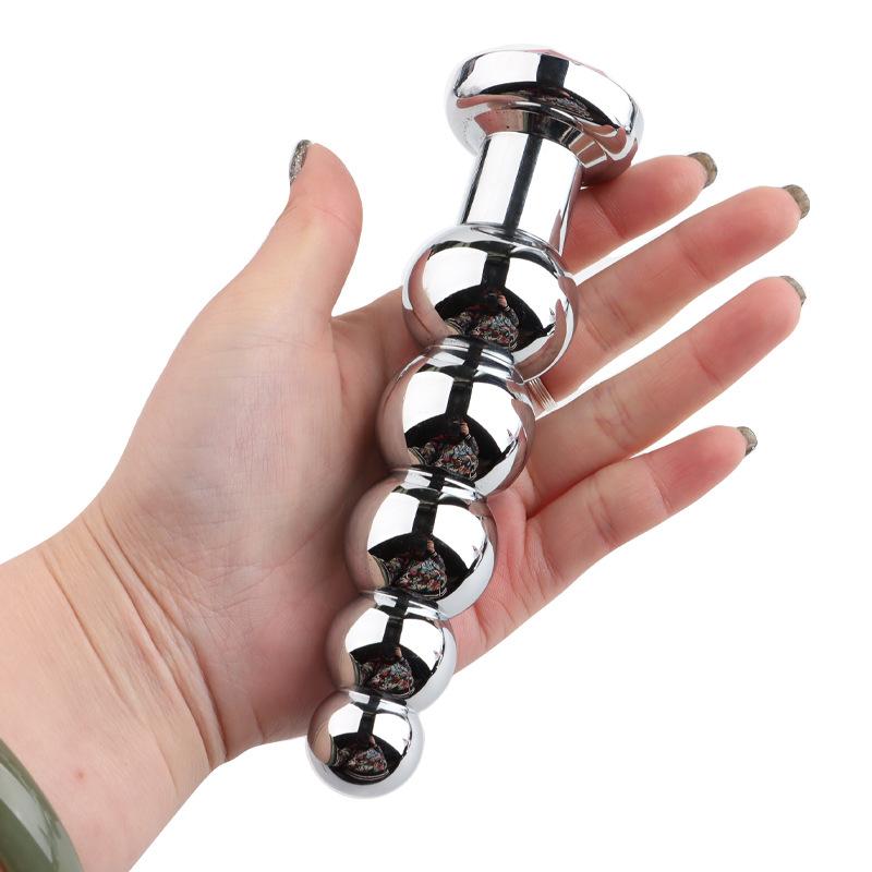 Heavy Jewel Anal Plug Metal Anal Beads Prostate Massager Butt Plug Stimulator BDSM Erotic Adult Products Sex Toys for Women Men