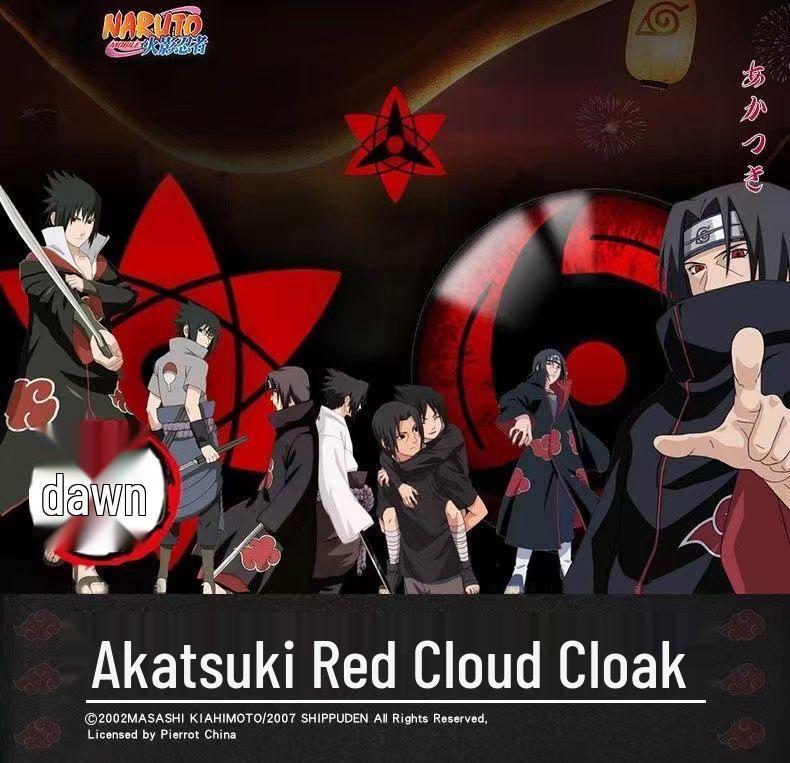 Naruto Akatsuki Cloak Cosplay Costume: Uchiha Itachi, Deidara, Sasori, Obito, Tobi, Fourth Hokage Edition