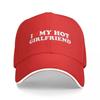 New I Love My Hot Girlfriend  I Heart My Hot Girlfriend Cap Casual Baseball Caps Adjustable Hat Hip Hop Summer Unisex Baseball