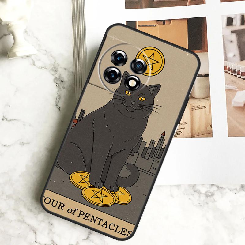 Cats Tarot Witchcraft Case For OnePlus 12R 12 11 9 10 Pro 10R 9R 8T 10T Nord CE 2 3 Lite 2T N10 N20 N30 CE4 Cover