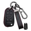 Leather Car Flip Key Case Cover Shell For Peugeot 208 308 408 508 2008 3008 4008 5008 For Citroen C3 C4 Cactus C6 C8 Accessories