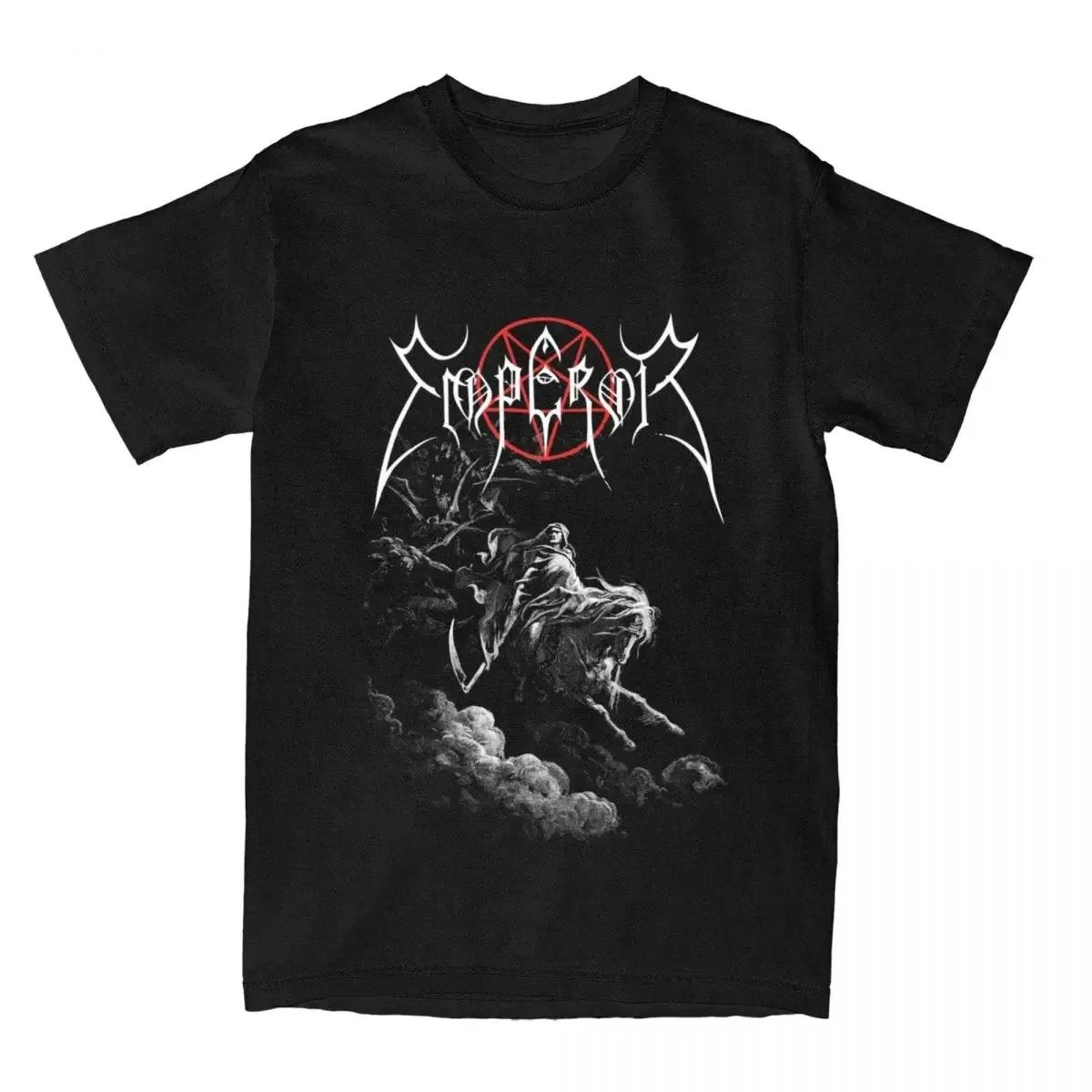 

Unisex s digital printed T-shirt Emperor with black metal goods fashion cotton short sleeve T-shirt o collar large size T-shirt M