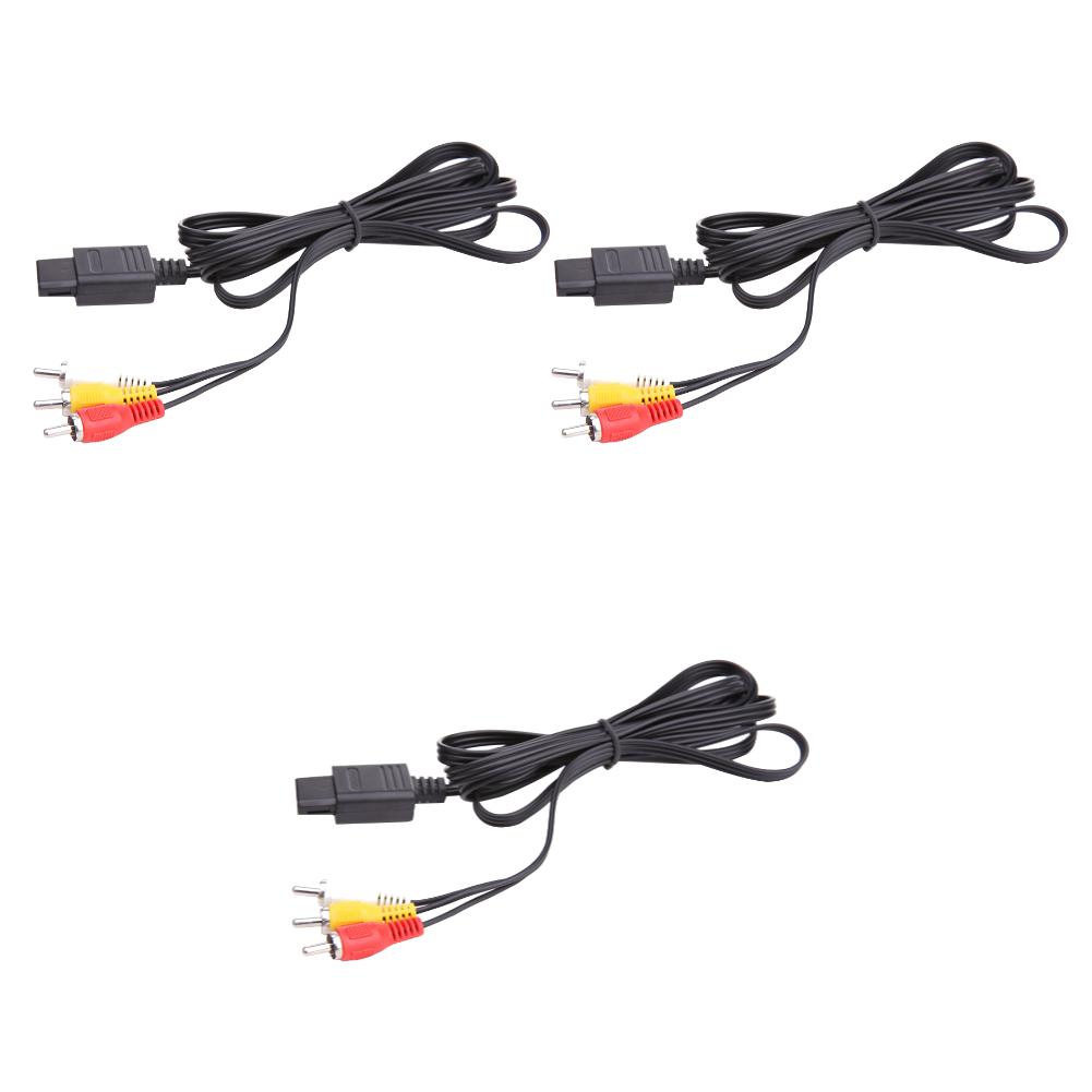 AV Cable Composite Video Cord AV Cable To RCA Audio Video AV Cable Cord Audio TV Video Cord for Nintendo 64 GameCube SNES SFC