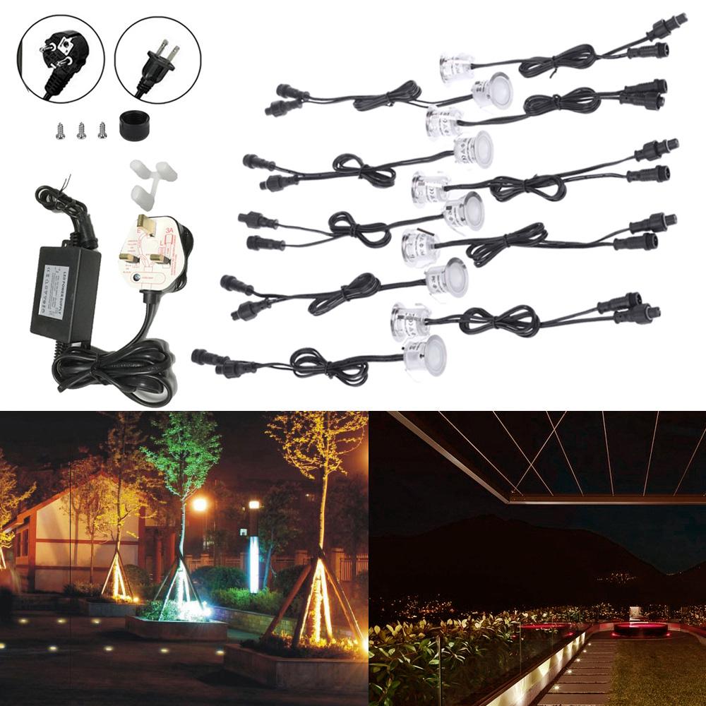 

10 шт. 32 мм светодиодные палубные светильники 6 Вт 500 лм SMD2835 Маленькие встраиваемые в грунт Подземные IP67 Водонепроницаемые Наружные Ландшафтные Садовые Патио Дорожка Пол