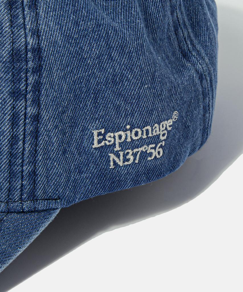 ESPIONAGE Esp Letter Washed Denim Cap Letter E