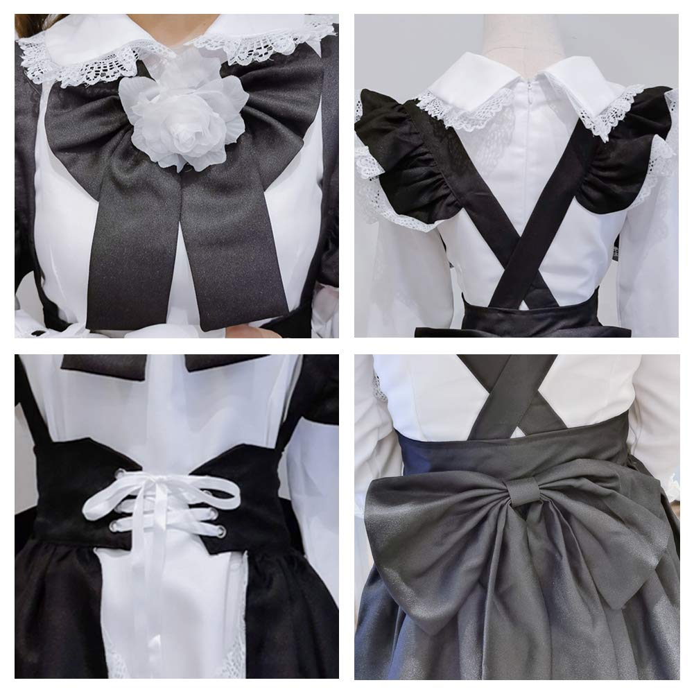 Maid Cosplay Set Costume, 3-Piece (Men's XL)
