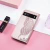 Google Pixel 10 Leather Flip Case with Embossed Card Slot & Magnetic Closure, Fits Google 8 Pro
