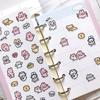 1/3 Sheets Korean Cute Graffiti Style Rabbit Cartoon Stickers Kawaii Animal Decals Hand Account Diary Scrapbook Sticker