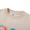 Nike Sweatshirt With Brand Logo Printed Animal Pattern Ribbed Crew Neck Casual Pullover Kids Sweatshirts Beige HF6690126