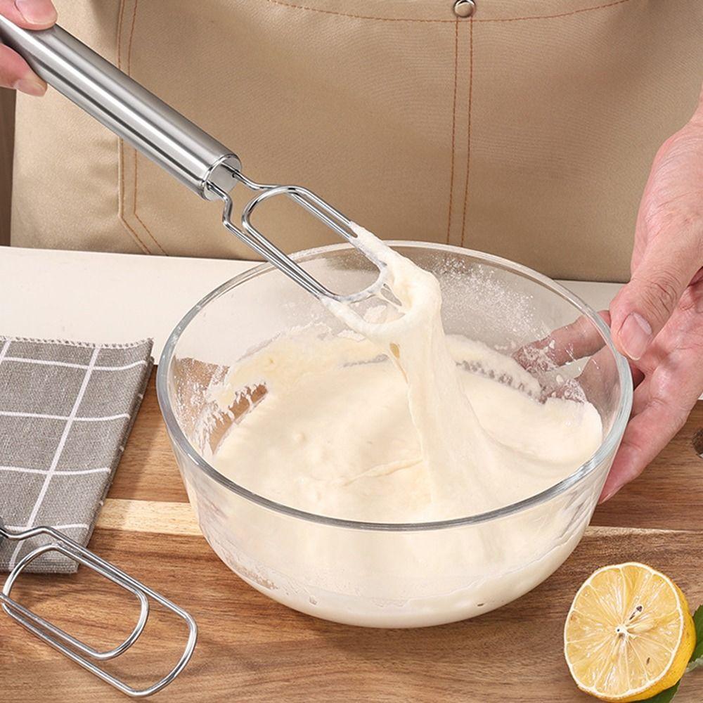 Rustproof Hand Whisk Mixer Non-Stick Powder Stirrer for Baking Time Saving Flour Whisk Pastry