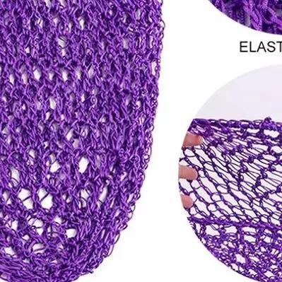 Fashion Women Crochet Hair Snood Elastic Edge Long Hair Net Mesh Sleeping Nightcap Turban Headwear Hair Nets