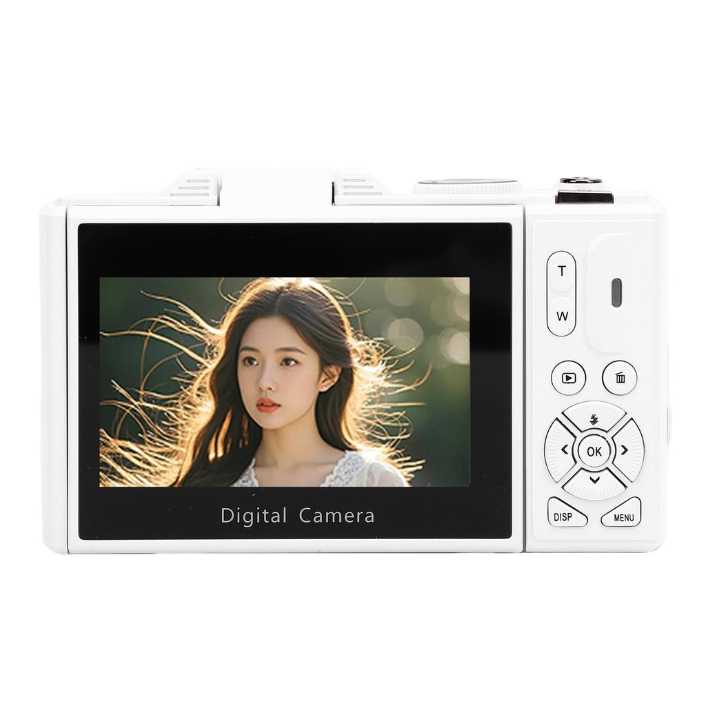 5K 75MP Digital Camera UHD AF Auto  18X Zoom WiFi Camera Webcam with 3 Inch 180 degrees    Screen Flash for Travel