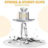 Dog Tag Clip 4-pieces Stainless Steel Quick Clips for Pet Collars Dog Cat Positioning Device Secure Supplies for Outdoor