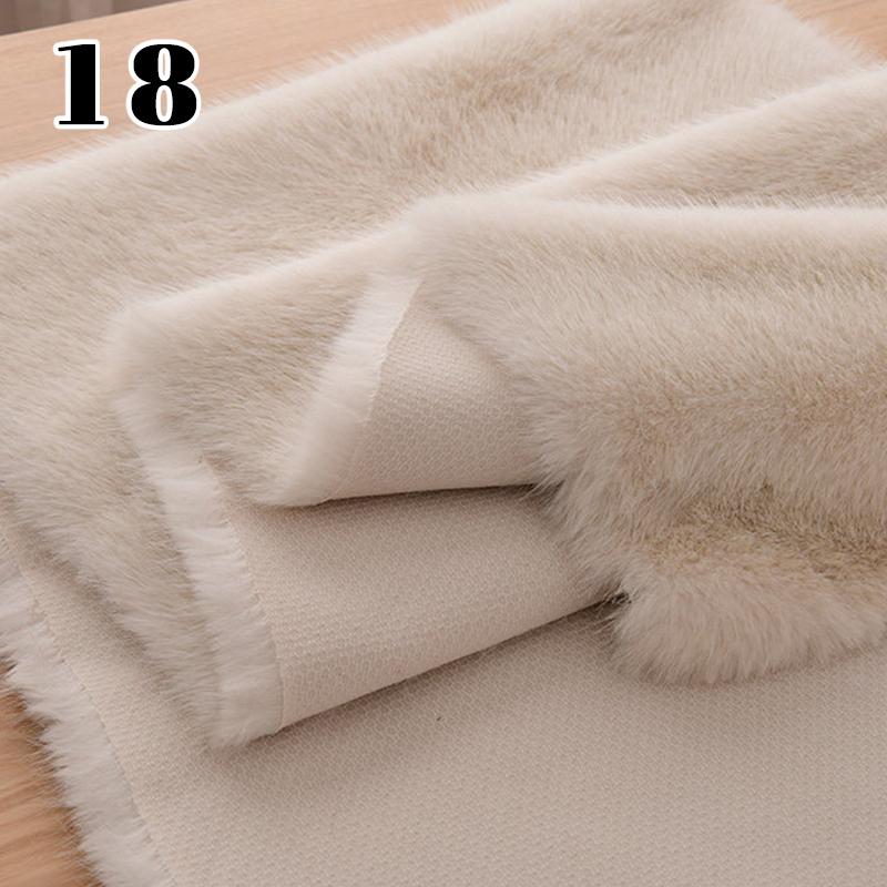 50*180cm Thicken High-end Simulation Fox Fur Fabric Fluffy Artificial Fur Fabric Diy Fur Clothing Fursuit Fur Collar Vest Scarf