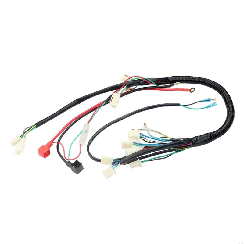 4X7F Full Electric Wiring Harness for 50cc 70cc 90cc 110cc 125cc Pit Dirt Bikes ATV
