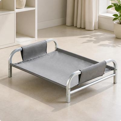 Elevated Dog Bed with Steel Frame Easy To Assemble for Indoor Home Use