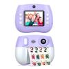 Portable Purple Children's Instant Selfie Camera with Printing