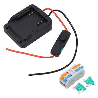 Battery Adapter Overcurrent Protection Lithium Battery Converter with Fuse for Metabo 18V 625367000