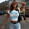 Western Denim YK Style Short Top