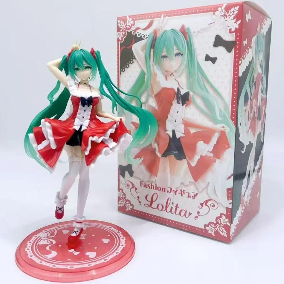 Animation Anime Schönes Mädchen Hatsune Miku Handgefertigt Hatsune Miku Hatsune Miku Niedlich Handgefertigt PVC Modell Dekorationen