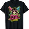 Party Animals Baseball Funny Monkey Vibrant Slime T-Shirt
