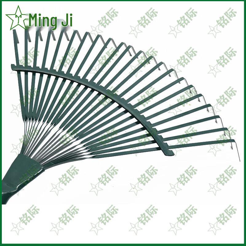 Mingji 22-Tooth Steel Rake with Wooden Handle