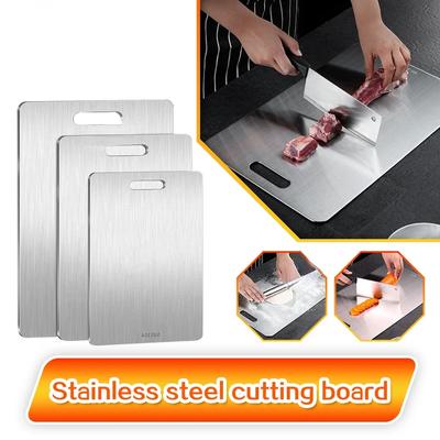 304Stainless Steel Cutting Board Double Sided 46x30CM Thickened Antibacterial And Mildew-proof Cutting Board Kitchen Accessories