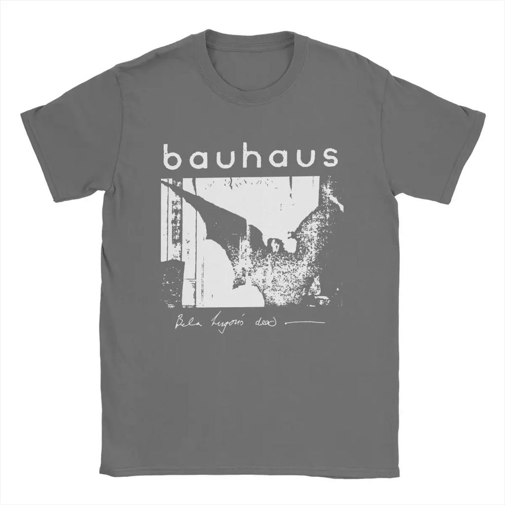 2024 Summer Bauhaus Bat Wings Bela Lugosis Dead T Shirt Men Cotton Amazing Clothing Crew Neck Tee Shirt Short Sleeve Tops Adult