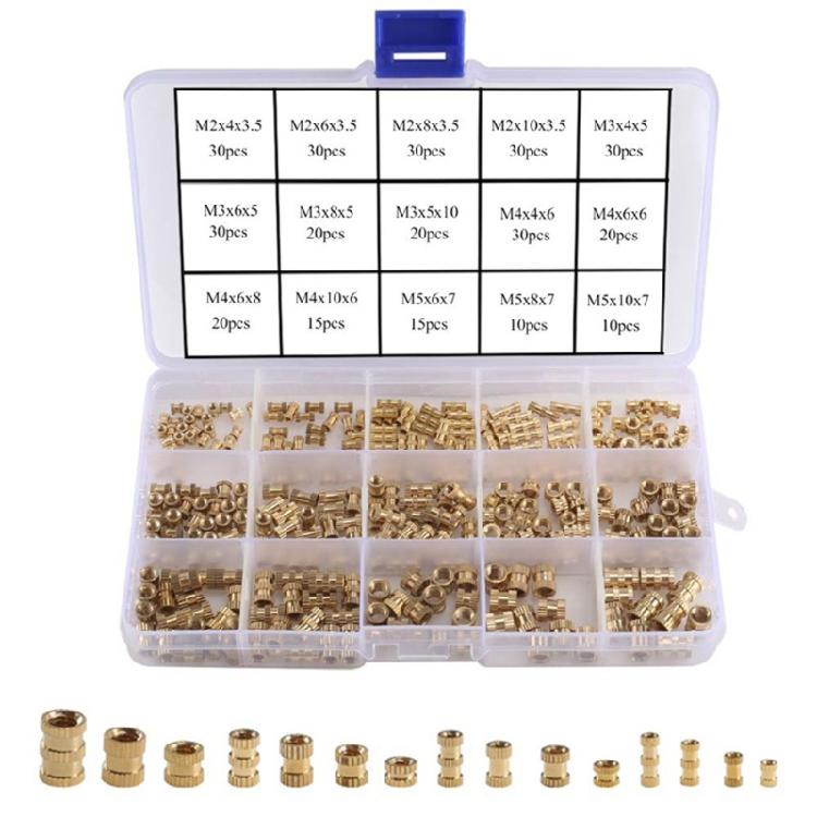 Hot Melt Insert Brass Nuts Assortment Kit for 3D Printing Injection Molding