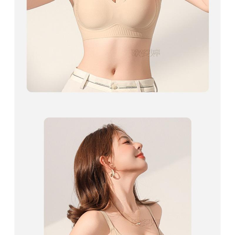 Women S Push Up Adjustable Bra High Waist Solid Color Underwear