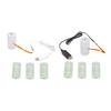 6V D USB Batterielösekabel Ersatz 4 Stück 1,5V D Batteriewandler für Elektronisches Spielzeug LED-Licht Warmwasserbereiter